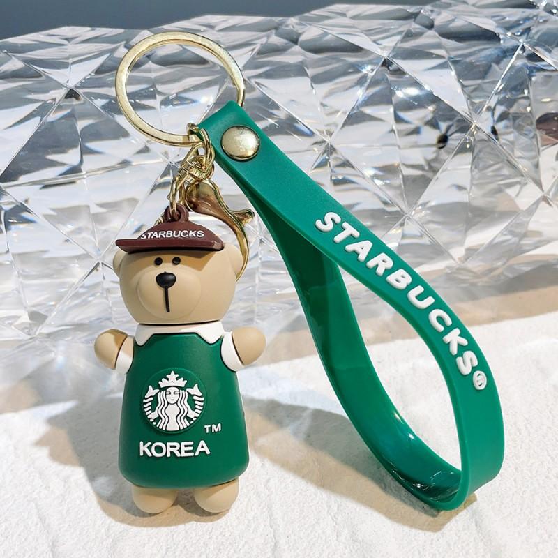 Porte-clés Silicone Starbucks Ours Mignon - Édition été - Neuf Avec étiquettes