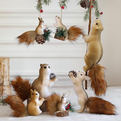 Christmas Squirrel Pendant: Festive Tree Ornament