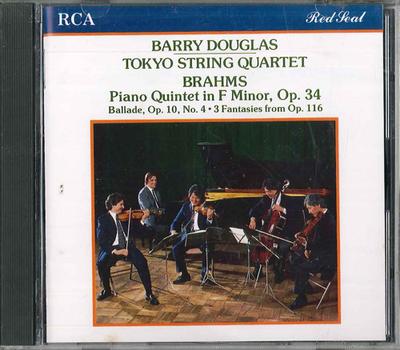 CD BARRY DOUGLAS - Brahms Piano Quintet In F Minor, Op R32C1118 RCA Japan Classical Used