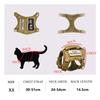 Tactical Cat Harness with 2 Patches Stickers For Puppy Military Vest Harnesses Service Working Training Small Dogs Accessories