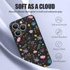 Foral Print Pattern Phone Case For iPhone 16 15 14 13 12 Pro Max 11 16E Magnetic For Magsafe Wireless Charge Soft Silicone Cover