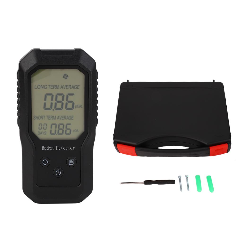 2026 Professional Digital Radon Detector Portable Radon Gas Tester for Home Long and Short Term Results Display Battery Powered Radiation Detector