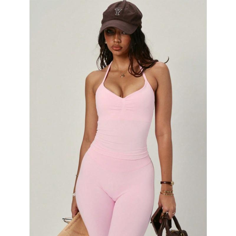 Yoga Hot Girl Style Versatile Halter Vest Top Suspender Women's Summer Clothes