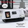 Multi Function Fabric Pencil Pouch With Card Slot And Keychain For Office And School