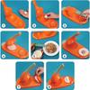 2-in-1 Manual Press for Dumplings and Ravioli, Green/Orange, Make Dumplings and Pasta