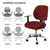 Gaming Chair Cover Elastic Fabric Soft Texture Breathable 360-Degree Full Coverage Moisture-Wicking Computer Rotating Armchair Seat Cover