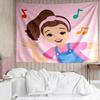 Ms. Rachel Educational Adventures Tapestry for Bedroom Aesthetic Classroom Tapestries Wall Hanging for Living Room Dorm Office,Ideal Creative Gift