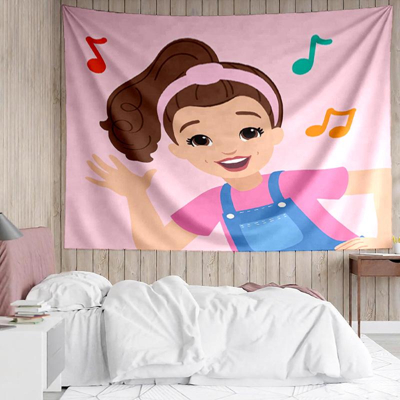 Ms. Rachel Educational Adventures Tapestry for Bedroom Aesthetic Classroom Tapestries Wall Hanging for Living Room Dorm Office,Ideal Creative Gift
