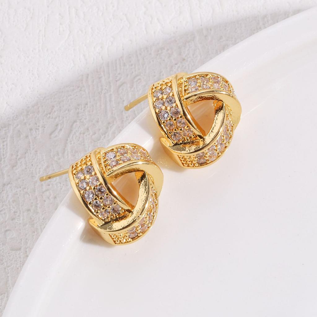 Titanium Steel Zircon Necklace Women'S High Sense Personality Versatile Micro-Inlaid Triangular Couple Pendant Jewelry