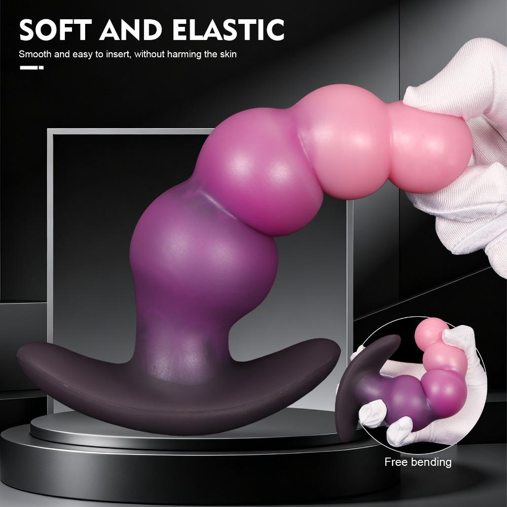 Silicone Anal Beads Butt Plug Flexible String Beads Adult Toys for Women