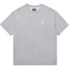 New Era SS24 Minimalist Letter Print Crew Neck Short Sleeve T-Shirt Men Tops Gray 14341317