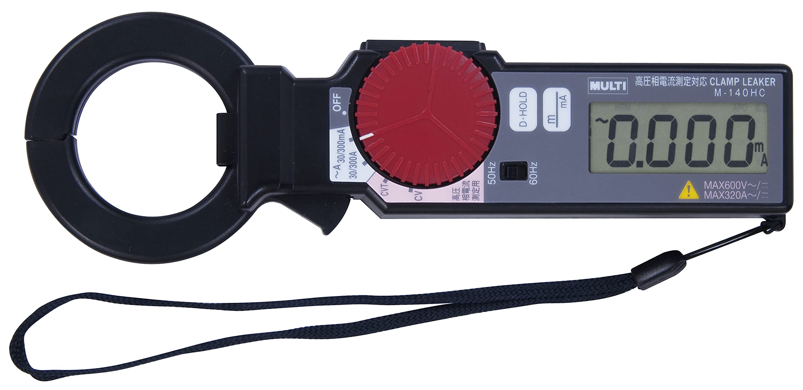 

Приладовий затискач для вимірювання струму високої напруги, багатовимірювальний M-140HC