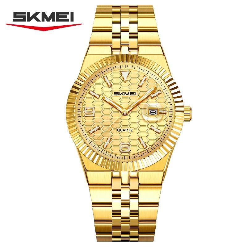 Men's Quartz Watch Classic Style Waterproof Luminous Date Display Stainless Steel Wristwatch For Women