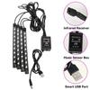 Car  Atmosphere RGB Strip LED Light Bar Lights USB APP With Remote Control Music Rhythm Flashing LampsInterior Car Decorative