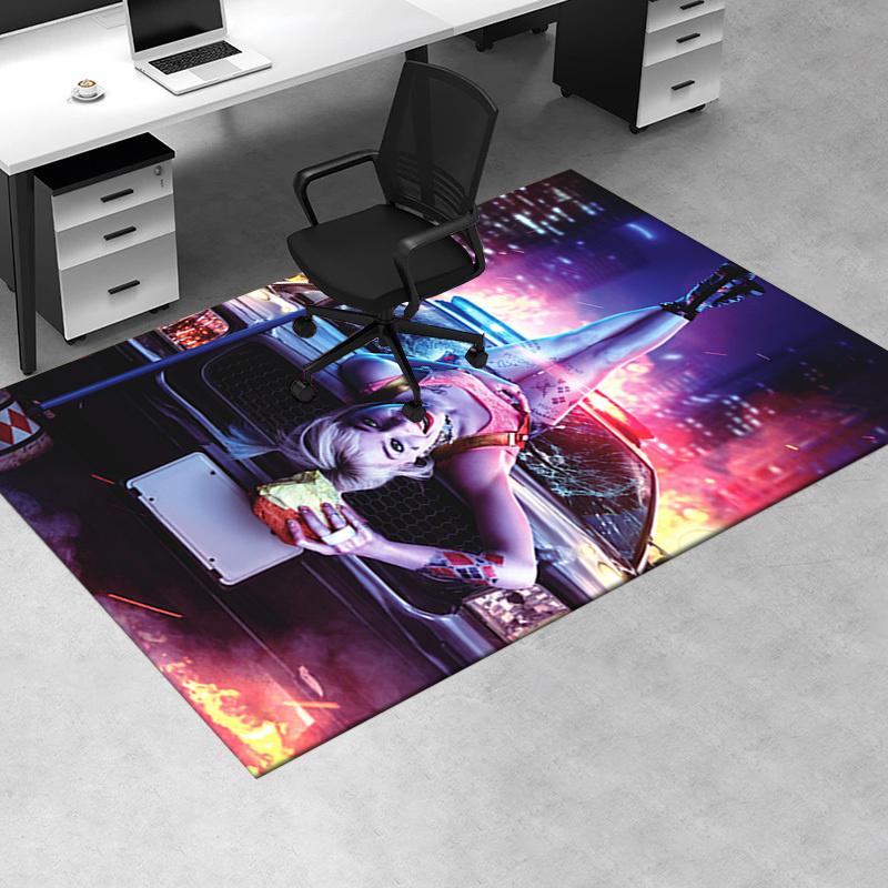 

Harley Quinn Inspired Costume Set: Perfect for Cosplay Events! Office Mat Home Decor Office Desk Chair Rugs Chair Carpet for office Chair Ma 60cm by 90cm