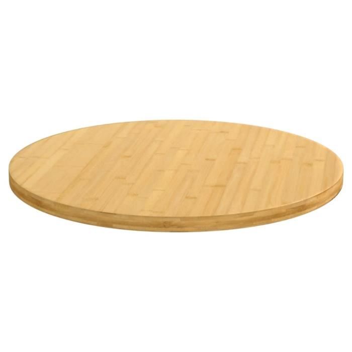VidaXL Tabletop Ø60x2.5 Cm Bamboo 352681