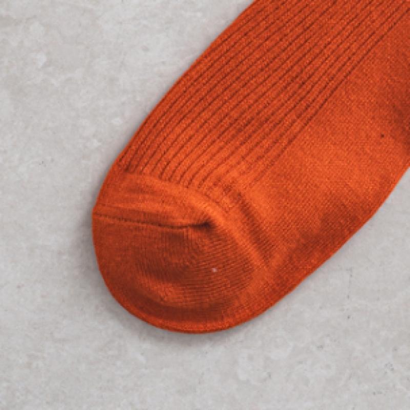 Monfoot Herr Ribbade Långhalsstrumpor Orange