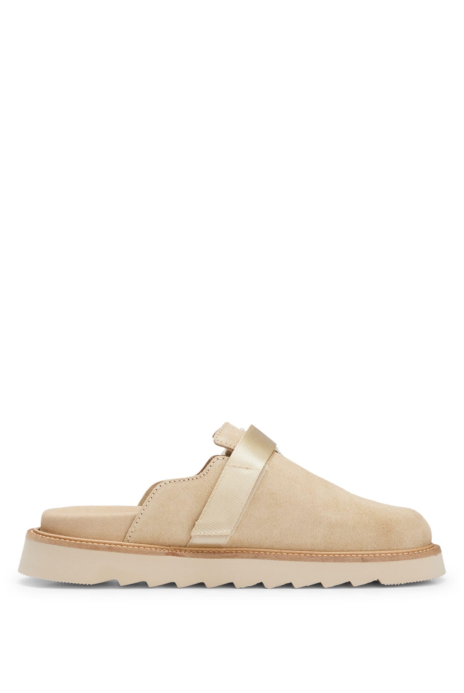 

Buckle Strap Suede Shoes 40 Light Beige [HUGO] Slip-On Men s
