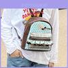 Vintage Dot Lace Women Handbag With Nylon Interior For Daily Use
