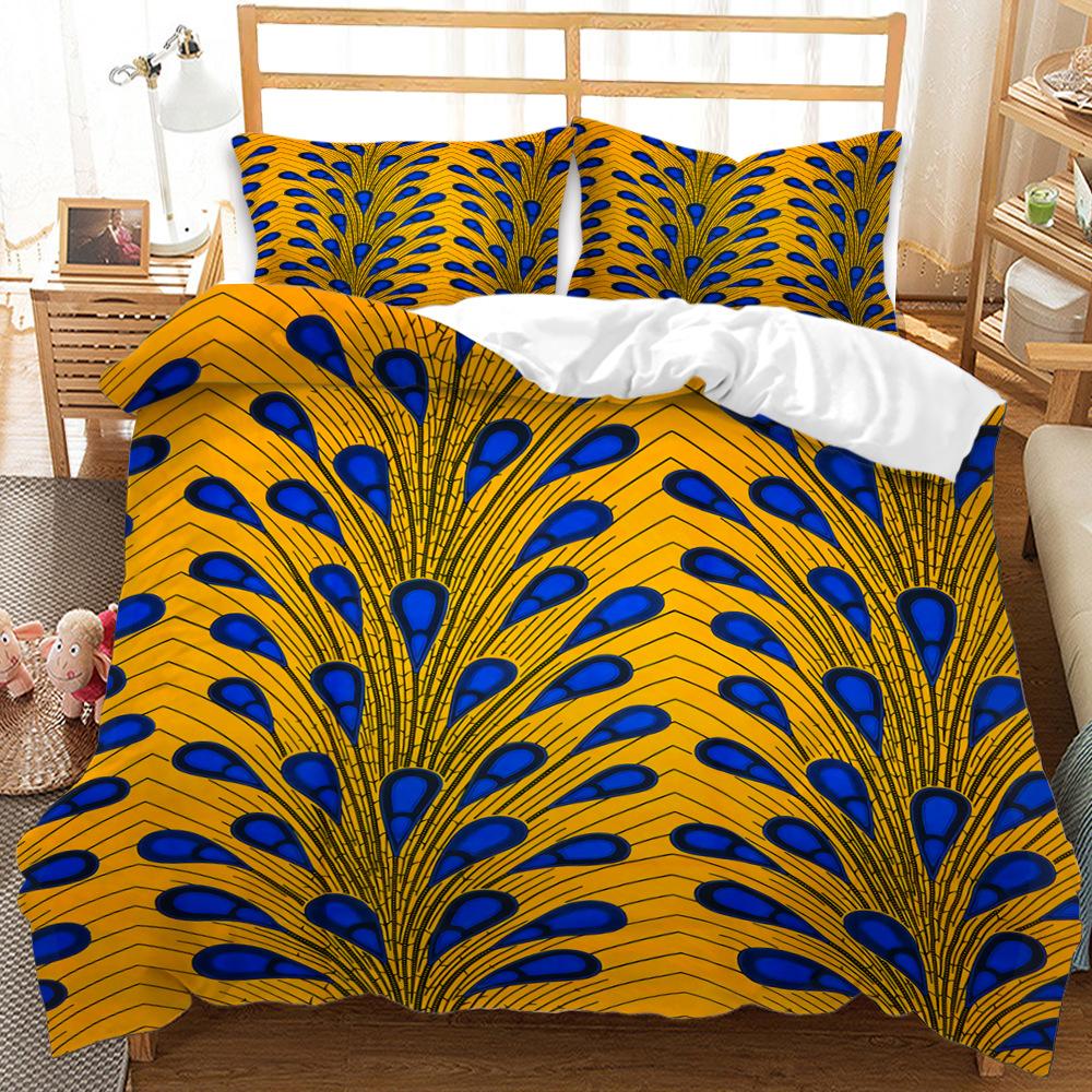 3D Printed Peacock Duvet Cover Pillowcase 2/3pcs Animal Bedding Set King Queen Bed Cover Women Girl Cover Gift
