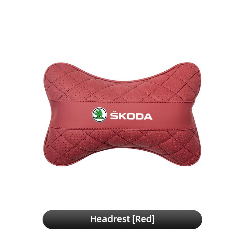 Accesorii Pernă Lombară Scaun Tetiere Piele Mașină Pentru Skoda Octavia Mk3 Fabia Yeti Kamiq Kodiaq Karoq Rapid Vrs Superb Scala