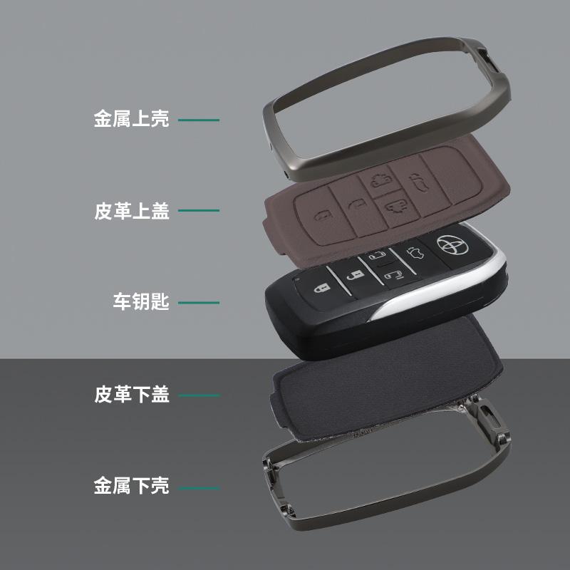 ATH1 Fashion Zinc Alloy Car Key Case Cover for Toyota C HR CHR Prius RAV 4 Camry Corolla 2017 2018 2020 2021 Keychain Accessories