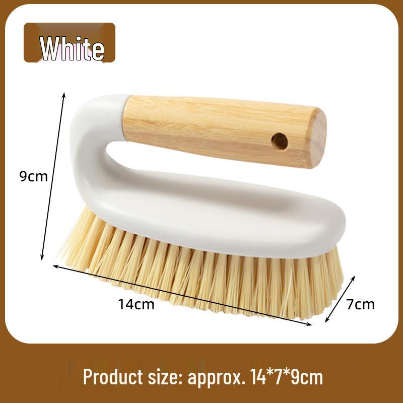 Wooden Handle Stiff Bristle Gap and Floor Cleaning Brush for Kitchen, Laundry, and Bathroom