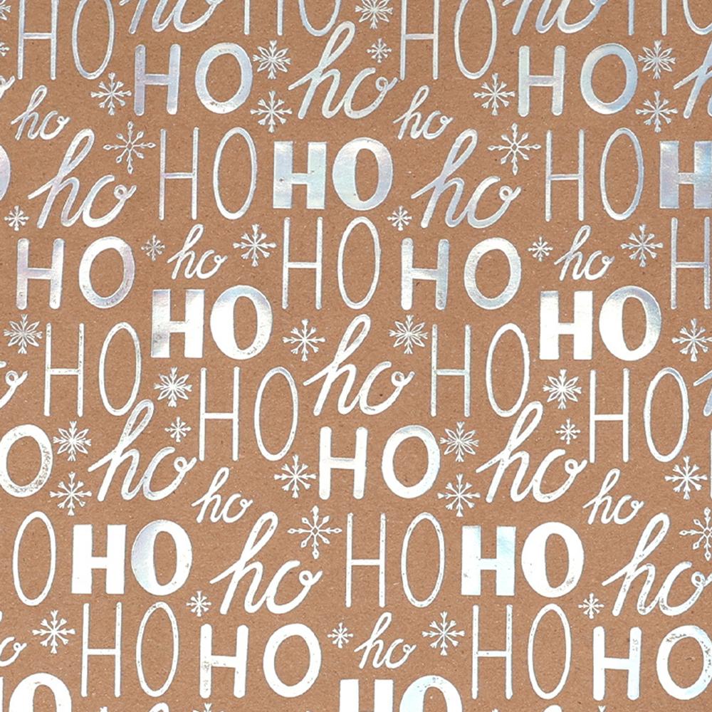 300*43cm Weihnachten Kraft Geschenkpapier Heißfolienprägung Weihnachtsmuster Neujahrsparty Deko Geschenkverpackung DIY Bastelpapier