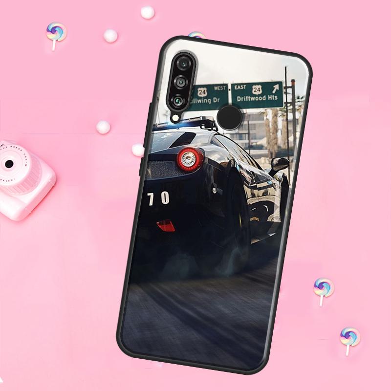 Police Car For Huawei Nova 12i 7i 8i 11i 12s Y73 Y70 Y90 Y60 Y72 Y61 Y91 9 10 SE P30 Pro P40 Lite Case