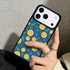 Capa Case for iPhone 17 Air 16 Pro Max 15 Plus 11 13 Mini 14 12 Back Phone Cover Orange Pattern