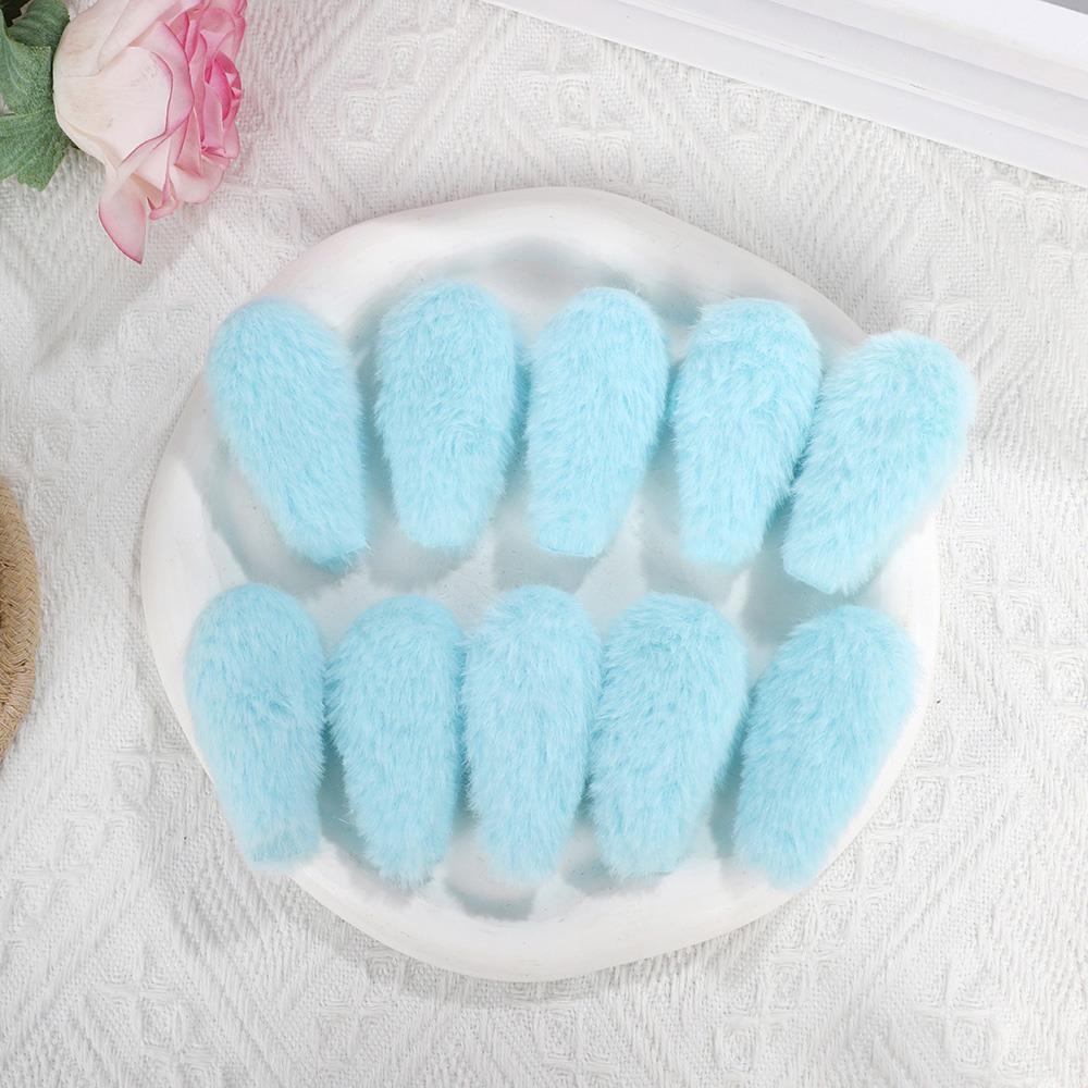 Cute Plush Materials Card Cover Decoration Accessories 10PCS Home Decor Gift Packaging Decoration DIY Ear Accessories Handmade