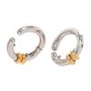 Fashionable Color Block Clip On Earrings No Piercing Needed Comfortable Stainless Steel Ear Cuffs for Women Girls