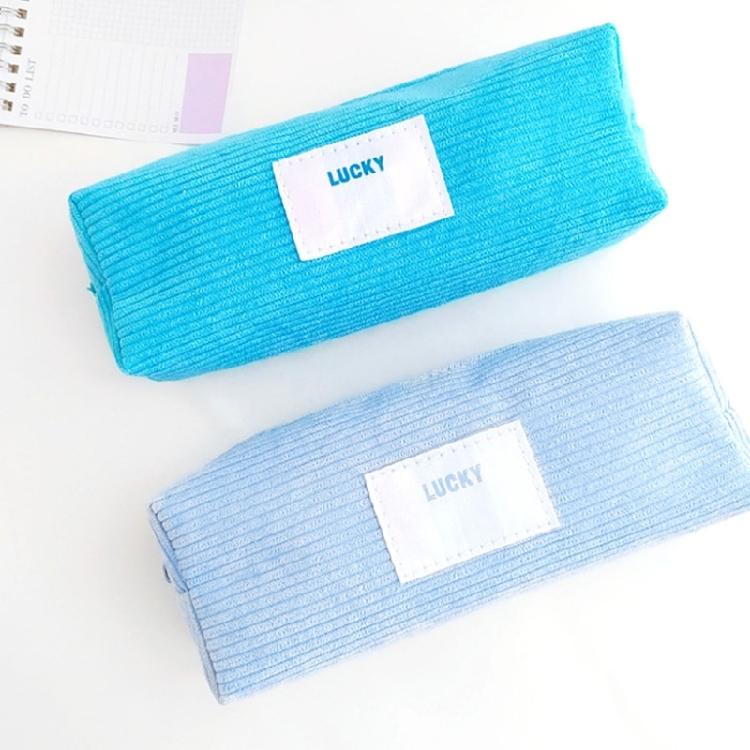 Candy Color Pen Bag Corduroy Pen Case Large Capacity Pencil Bag Japanese Styles Pencil Case School Office Supplies