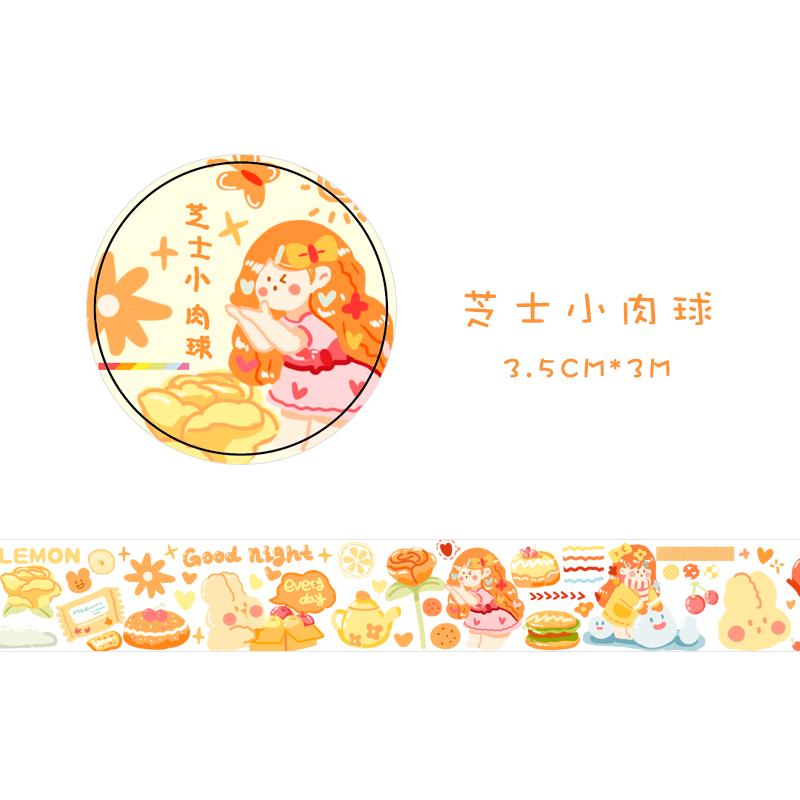 1pcs Washi Tapes DIY Japanese Paper Colorful Fairy Tale Town Masking Tape Decorative Adhesive Tapes Scrapbooking Stickers