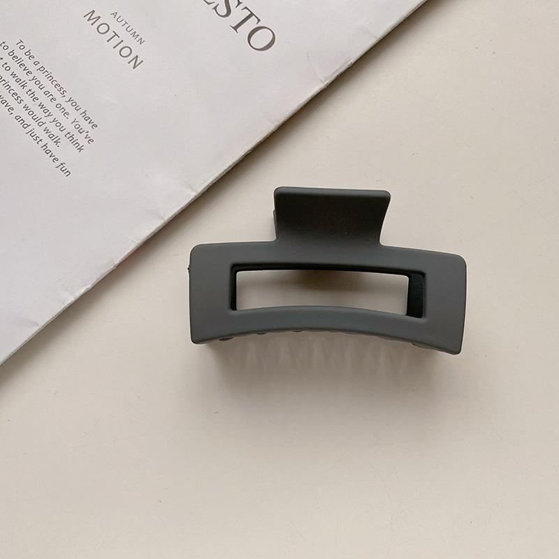 8.7cm Square Rectangle Simple Multi Colors Hair Claw Clips Middle Matte Hair Claw for Woman Girls