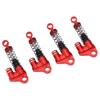 4pcs RC Shock Absorbers Red Aluminum Alloy High Elastic Spring Metal Shock Absorbers for Scx24 for