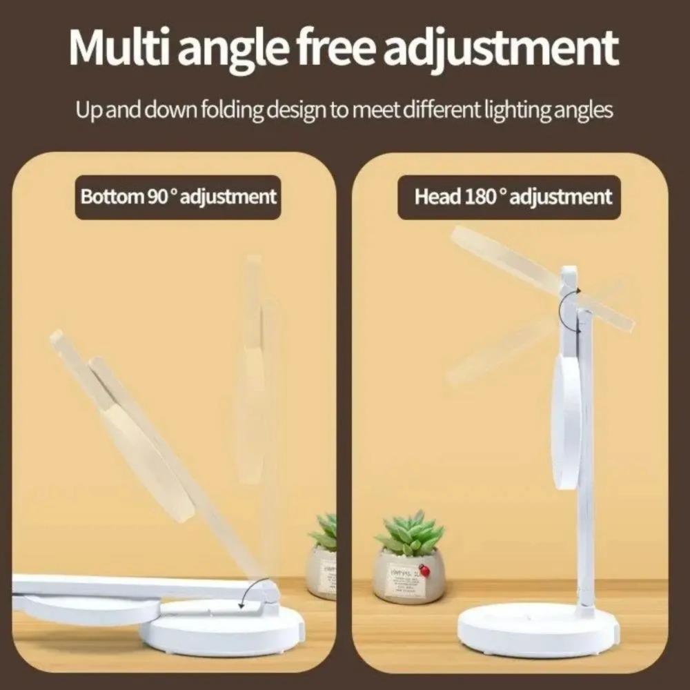 LED Lamp USB Plug-in Three-level Dimming Desk Lamp The Base Can Be Used As A Stand To Fold Eye Protection Reading Night Light