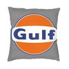Husă de pernă cu logo Gulf Racing, pentru canapea, living, pătrată, husă de pernă decorativă, pernă pentru scaun 45x45cm 18x18Inci