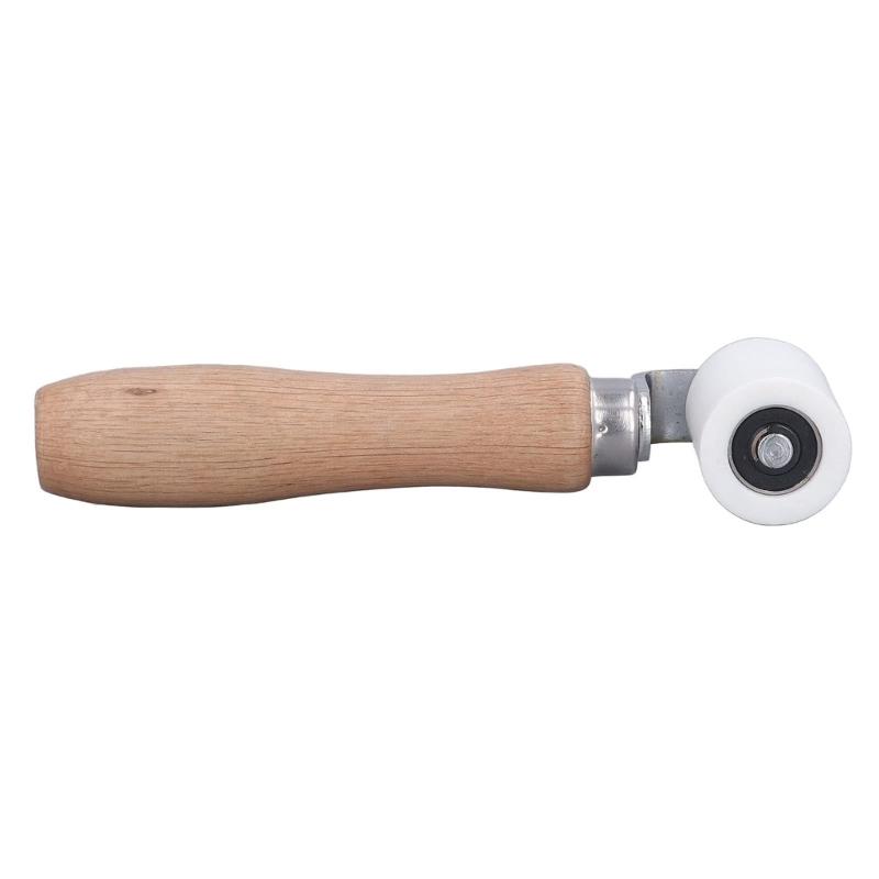 Wood Handle Wallpaper Roller Flat Pressure Roller Smoothing Tool Nonslip Edge Seam Roller Decorating Tool Width 40/28mm