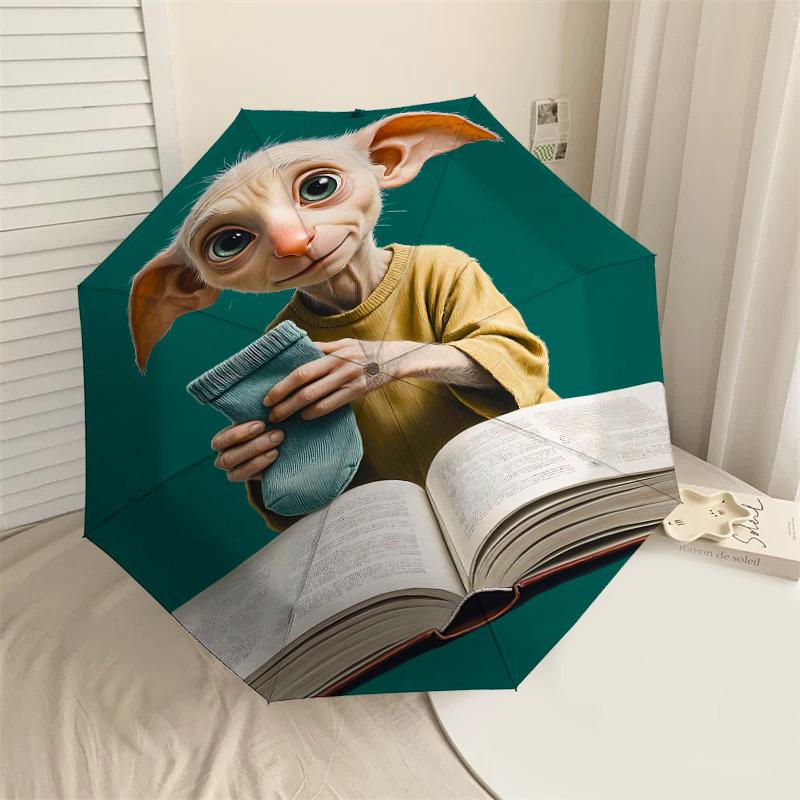 

1PC Warner Dobby socks Umbrella-8-Rib Reinforced, Automatic Open, Lightweight & Durable-A62