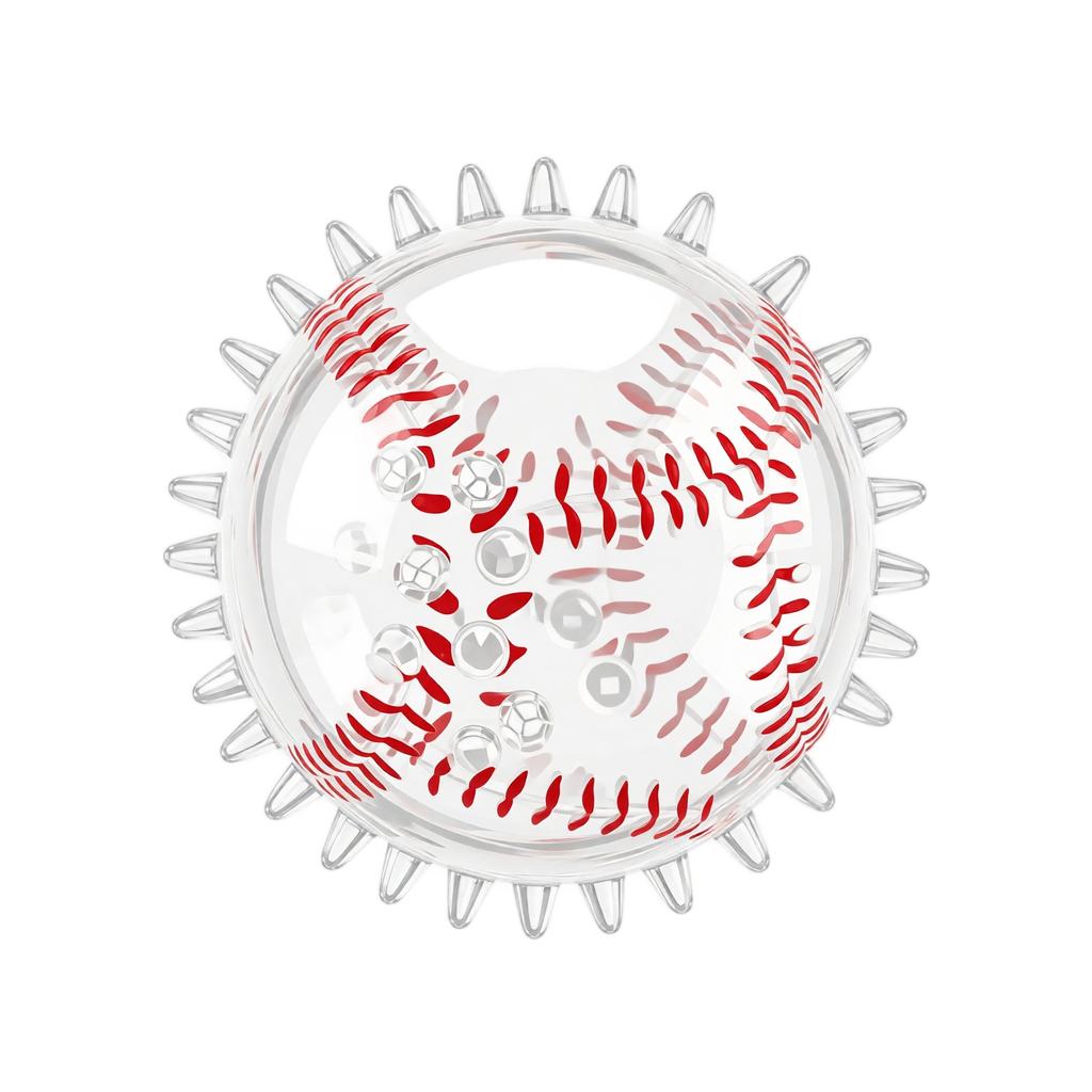 Durable Dog Ball Toy with Spiked Surface Interactive Chew Toy for Pets Suitable for Fetch and Self-Play Activities