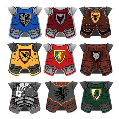 10pcs MOC Medieval Military Vest Building Blocks Knights Armor Accessories Bricks Toys Gift