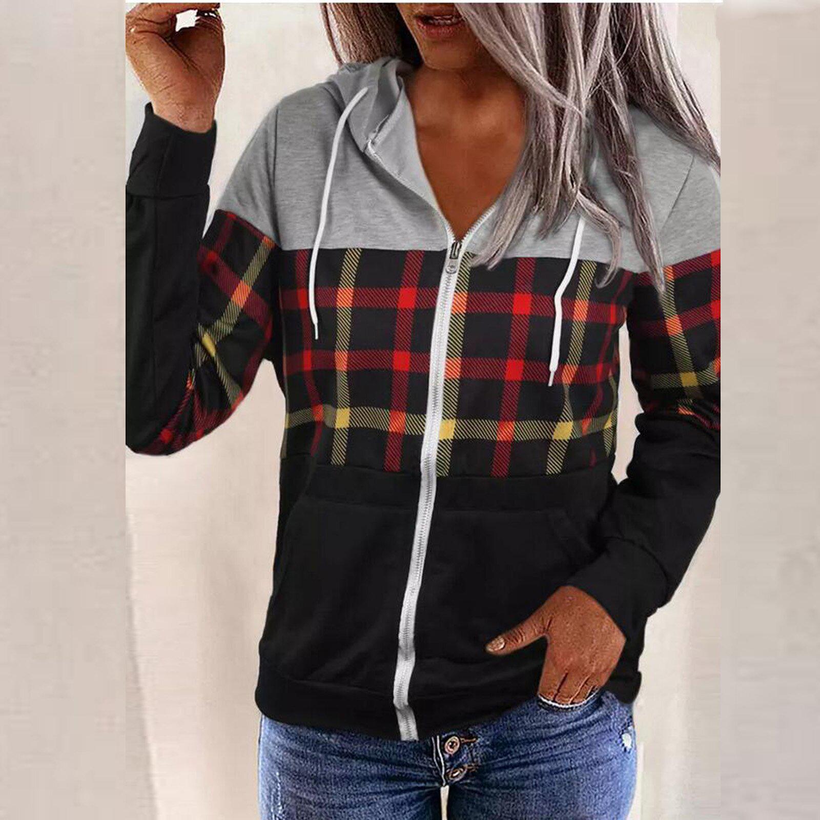 

Женская толстовка с капюшоном на молнии с европейским и американским принтом осень/зима XXL