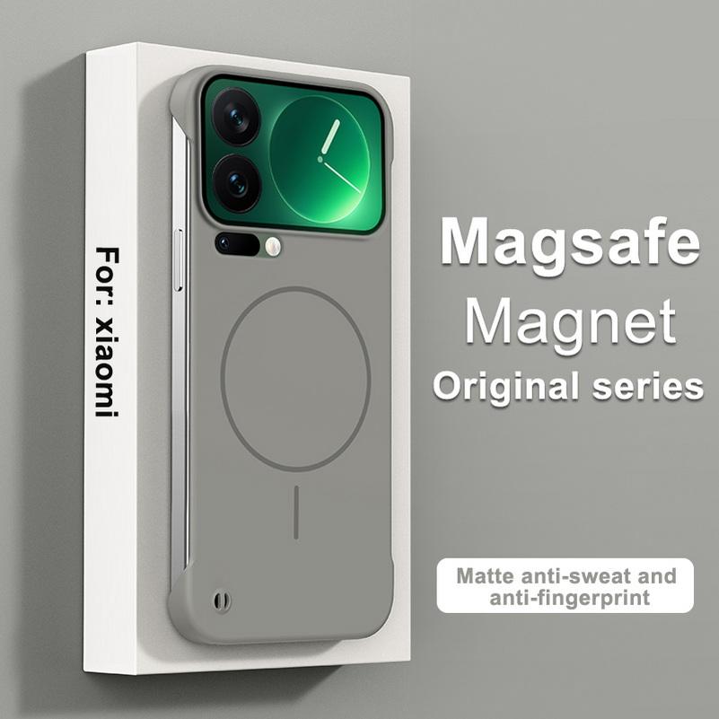 

Slim Bezel-less Skin Feel Thin Magnetic Ring Case For Xiaomi 17 Pro Max 17 15s Pro 15 Ultra 14 13T 13 12s 12 Lens Protect Cover Xiaomi 17 pro