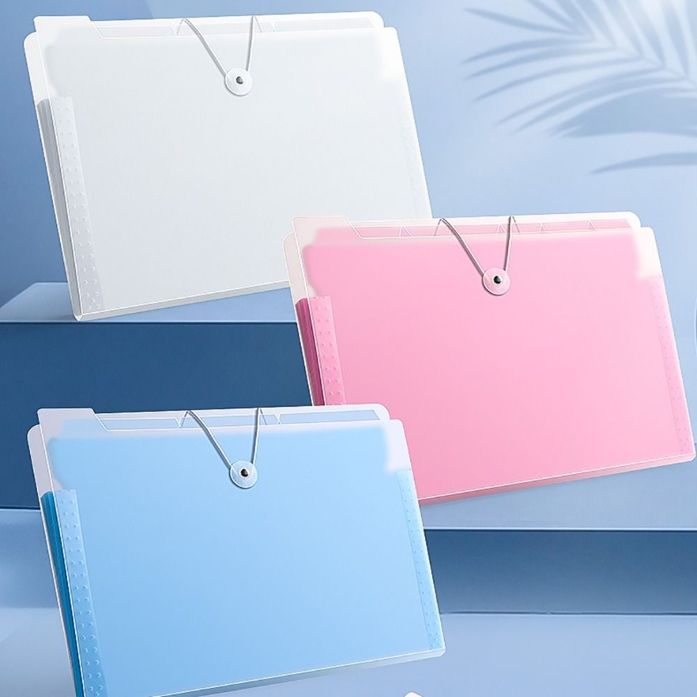 Test Paper Storage Organ Bag 4/8/12 Pockets File Organizer Portable A4 File Folder Student
