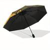 1pc Moon Cat Automatic Open/close, All-Season Portable Folding Umbrella, Travel, Everyday, Formal Events130