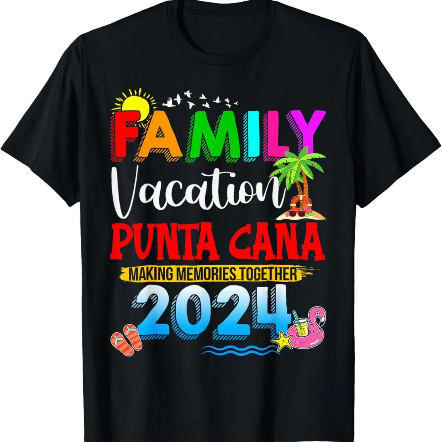 

Family Vacation Punta Cana 2024 Making Memories Together T-Shirt XXXXXL чёрный