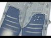 American High Street Patchwork Destroyed Gradient Jeans