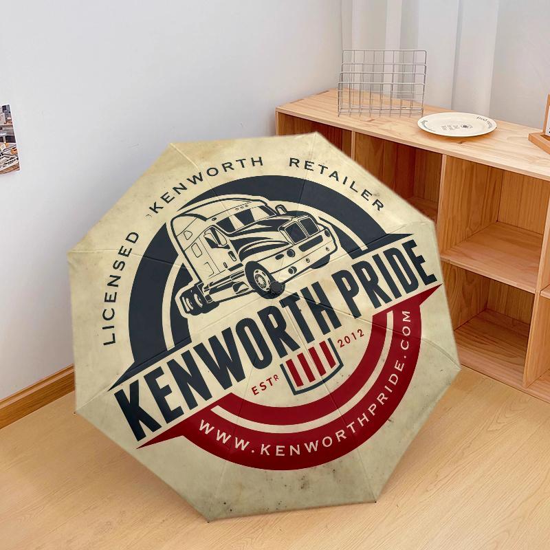 Kenworth , automatic folding umbrella, portable and foldable design, 8 ribs, a Christmas or birthday gift.