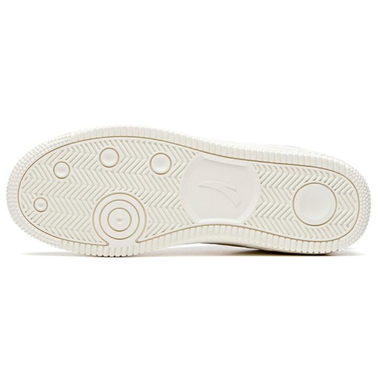 New Anta Slip Resistant, Abrasion Resistant, Lightweight Low Top Skateboard Shoes Men's White 912018066-2